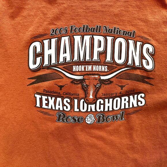 2005 Texas Longhorns Rose Bowl Tee - Size XXL - Picture 4 of 6